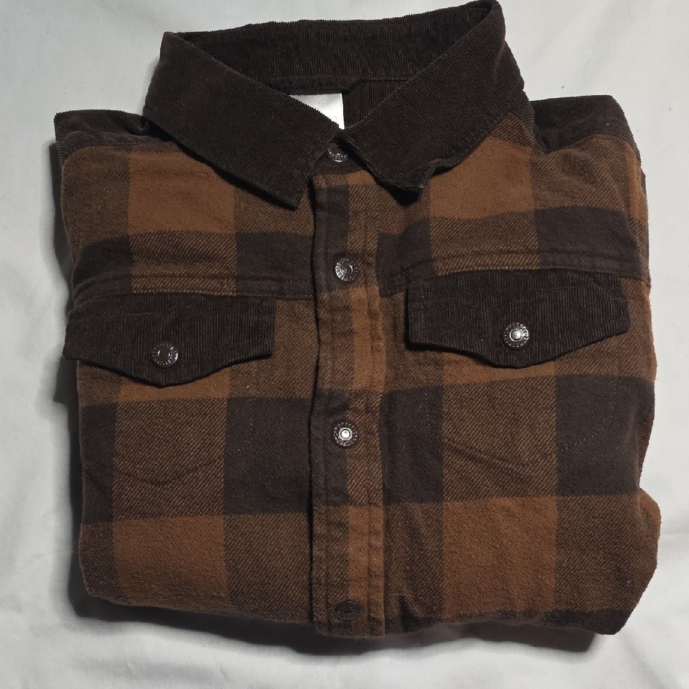 Gymboree Brown Corduroy/Flannel Shirt - Picture 6 of 6